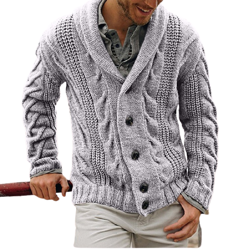 Men's knitted fabric cotton heavy large single breasted tie dye sweater military sweater cardigan sweater jackets & coats
