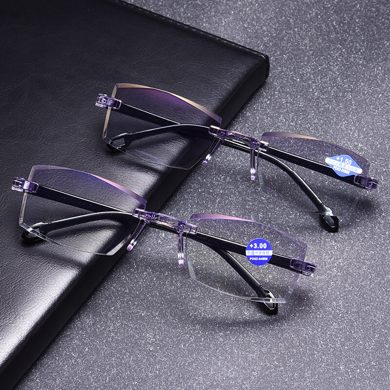 new design cheap plastic unisex bifocal optimum presbyopia smart designer auto focus anti blue light reading glasses