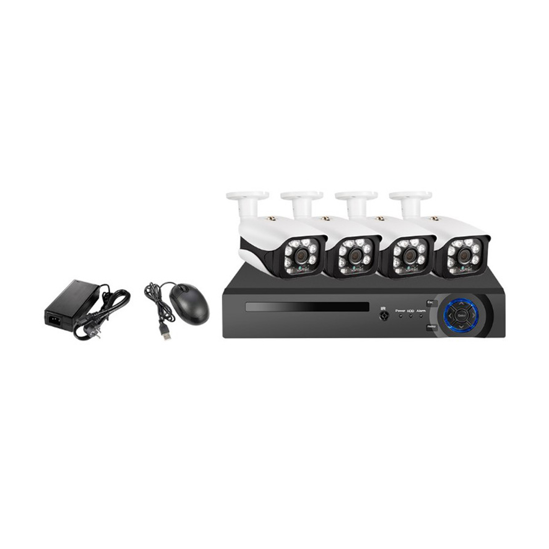KERUI Wireless NVR POE Security 4CH 5MP H.265 Camera System+NVR