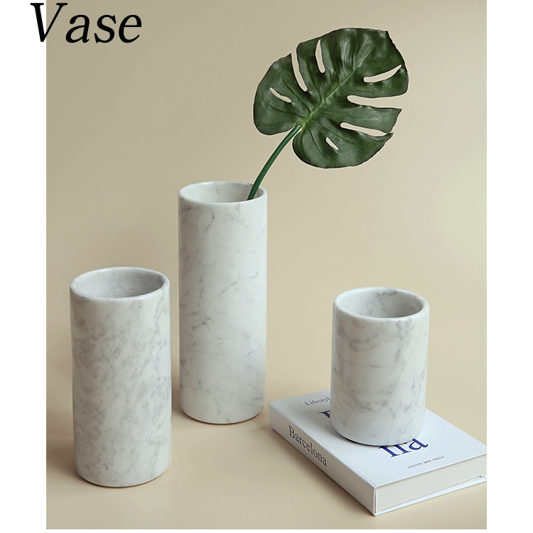 Table stone vase decoration maison stone vases for wedding center piece Europe Simple