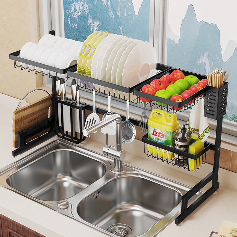 Hot sale dishes, bowls, cups, spoons, storage racks, adjustable drainers