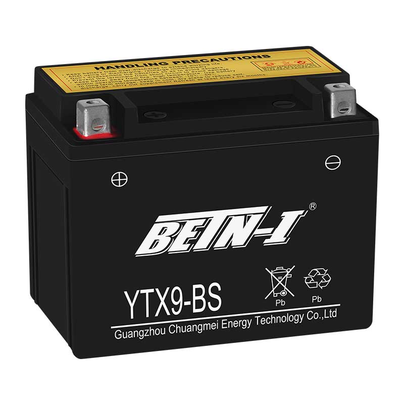 12V9Ah батарея для мотоцикла без обслуживания YTX9-BS сухая батарея для мотоцикла