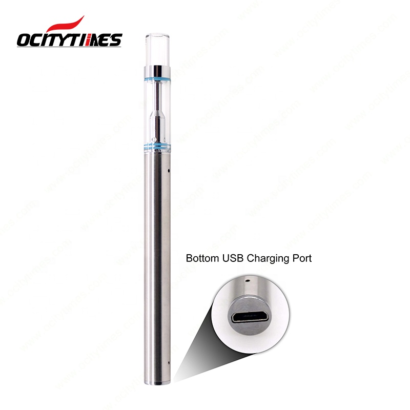 Ocitytimes shenzhen factory CBD empty 0.5/0.3ml glass tank e cigarette O2-usb vape pen
