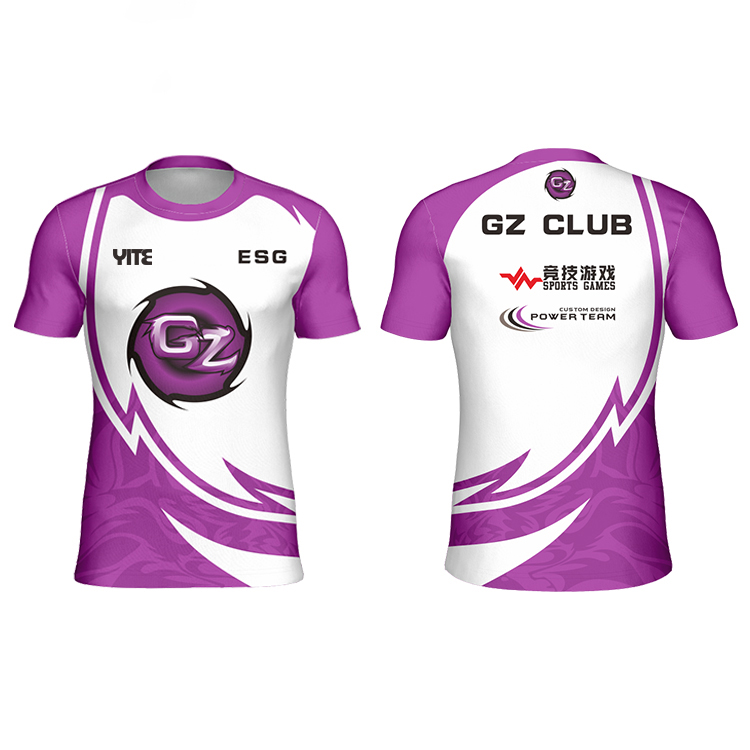 2021 Hot selling product design custom e-sports gaming shirt full sublimated e-sport jersey