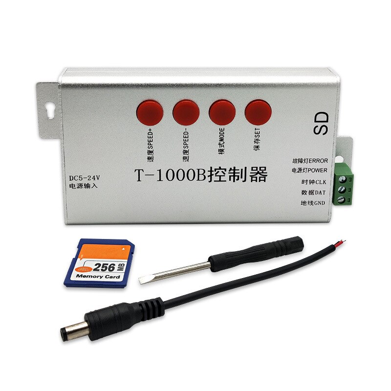 Led programmable controller fulcolor led pixel lamp led point light source line lamp controller T1000