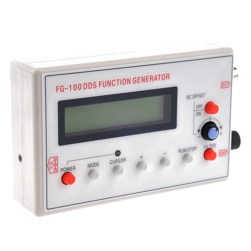 FG-100 генератор сигналов DDS 1602 ЖК-дисплей 1 Гц-500 кГц функциональный синусоидальный треугольник квадратная частота пилообразной волны