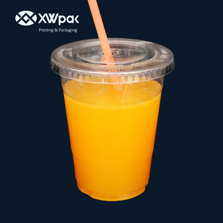 Custom Printed 8/16/32 Oz Clear Disposable Plastic Boba Bubble Tea Pp Injection Cup With Lid