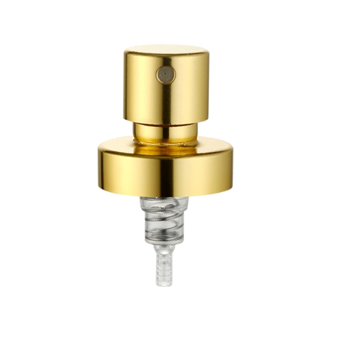 high quality golden cosmetic perfume bottle fine mist sprayer crimp pump spray for sale