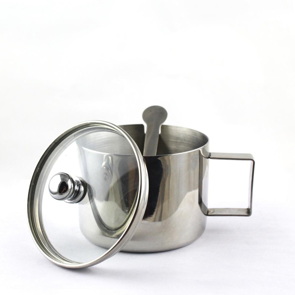 500ml stainless steel sugar pot with spoon Sugar Bowl