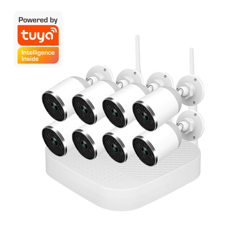 8ch 2mp tuya nvr kit wifi home security kit PER Brand tuya wifi kit