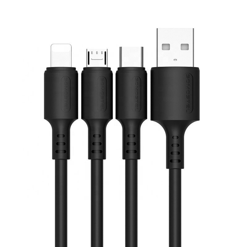 SOMOSTEL Cable USB SMS-BP06 Premium TPE material 1.2m 3.1A fast charging data cable Macaron color Private mold for ios android