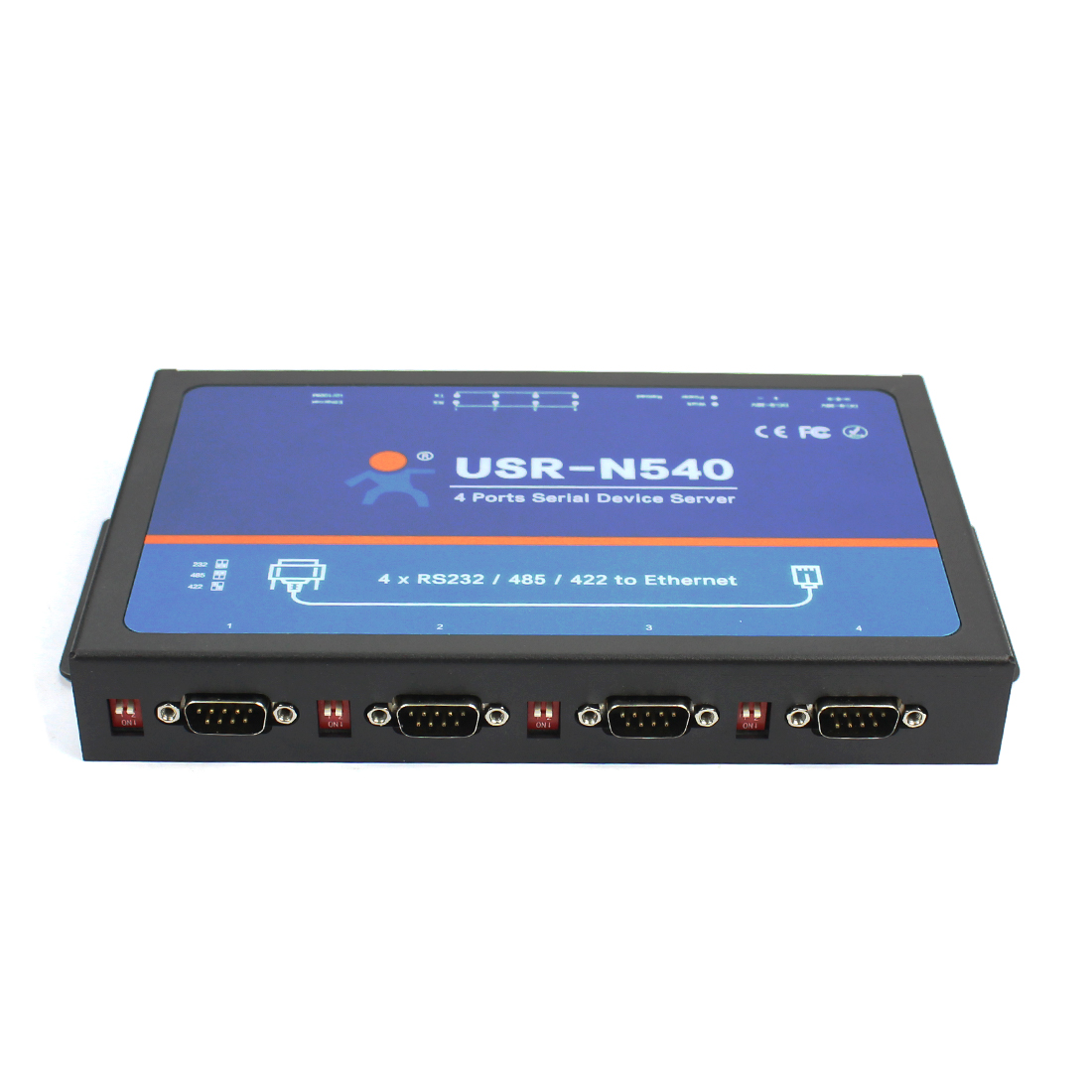 Четыре последовательный порт USR-N540 промышленные серийный Server-RS232/RS485/RS422 к Ethernet конвертер