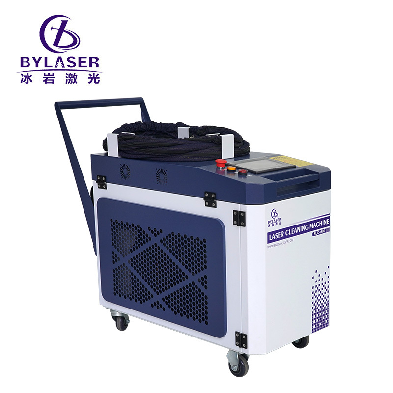 BYLASER 1000w 2000w 3000w Paint Cleaner Pulse Continuous Laser Cleaning Rust Removal Fiber Laser Cleaning Machine