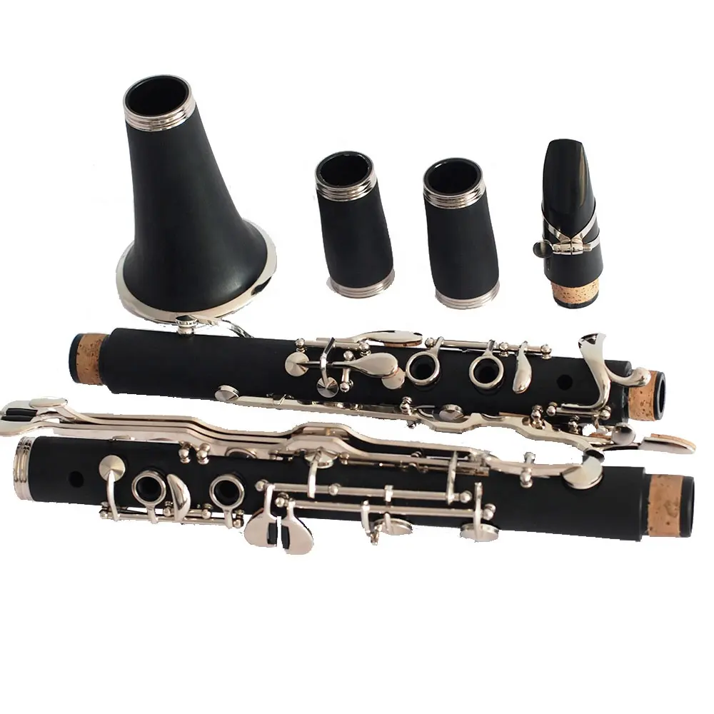 Wholesale hard rubber nickel-plated German system G clarinet