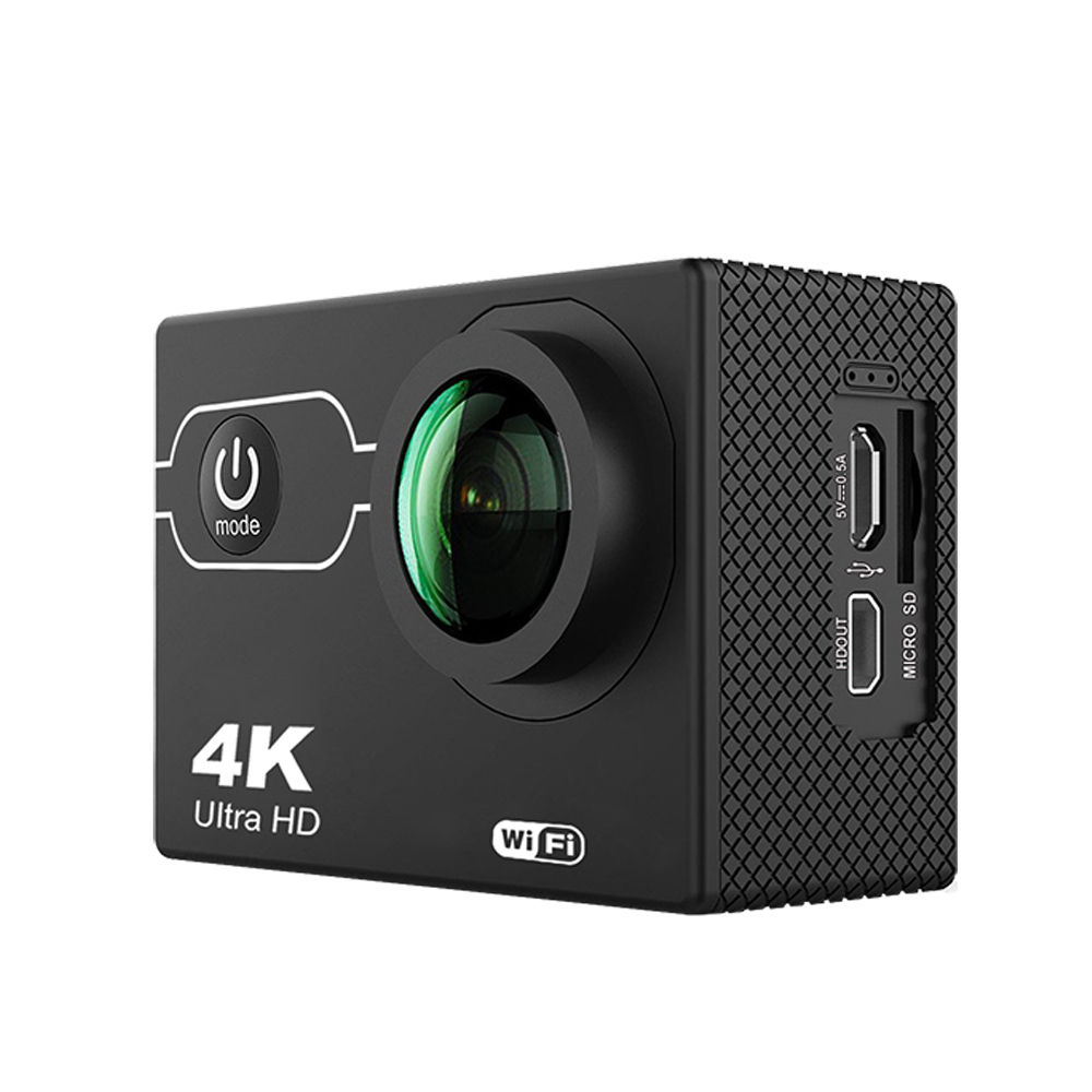 2 Inch WIFI Action Camera Accessories Set Sports Camera For Motorcycle Helmets Black Action Camera