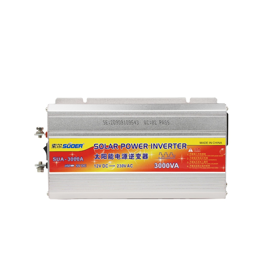 Suoer 3kVA 3000VA 12V 220V модифицированный синусоидальный инвертор солнечной энергии
