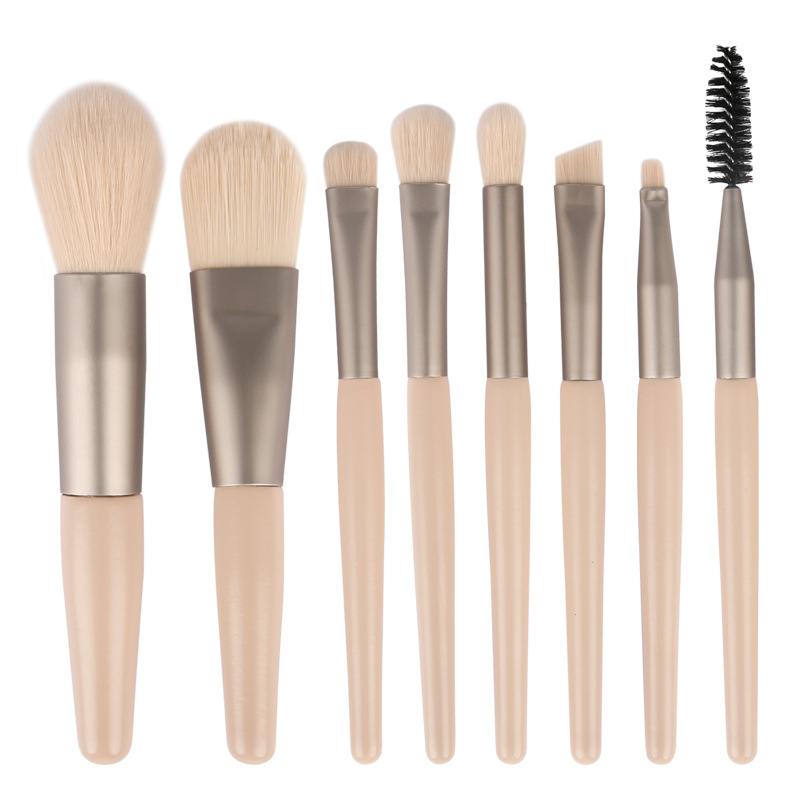 High quality manufacturer spot big MOQ cheap 8PCS makeup brush set for face,makeup brush set
