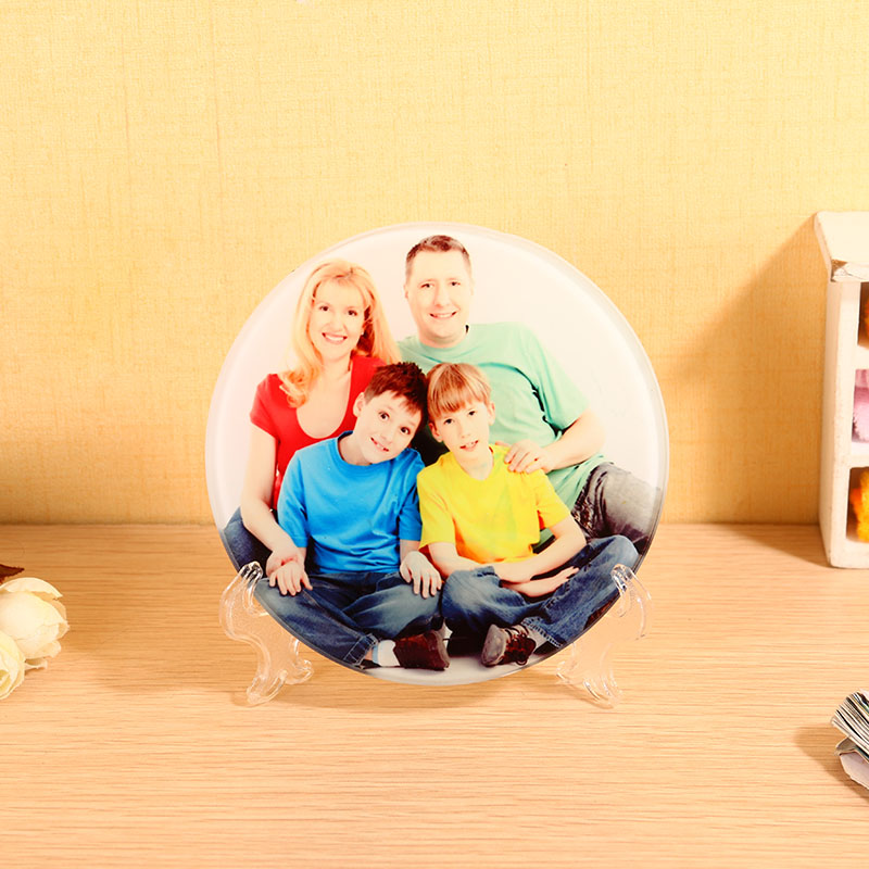 BL-17B 100*100*4mm Factory Directly Blank Sublimation Glass Photo Frame For Home Decoration
