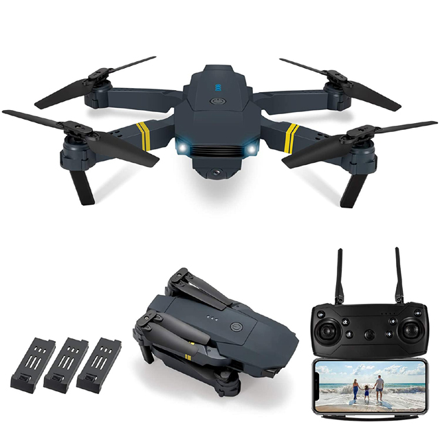 Drone with camera for kids E58 Foldable RC Quadcopter with 4K HD WiFi FPV Live Video Remote Control Helicopter For Beginner