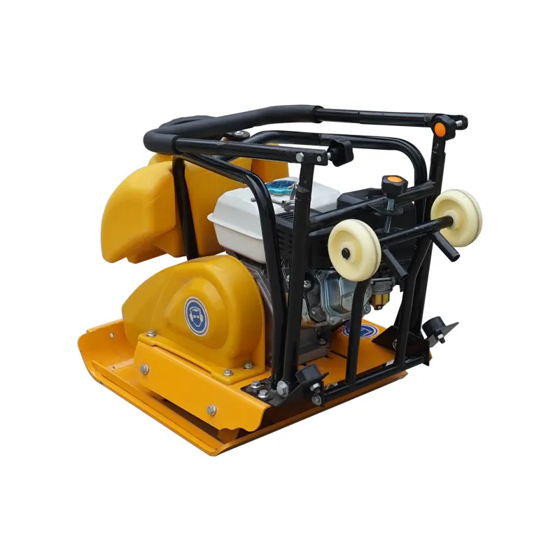 Factory direct supply  mini gasoline vibrating plate compactor portable plate compactor for soil