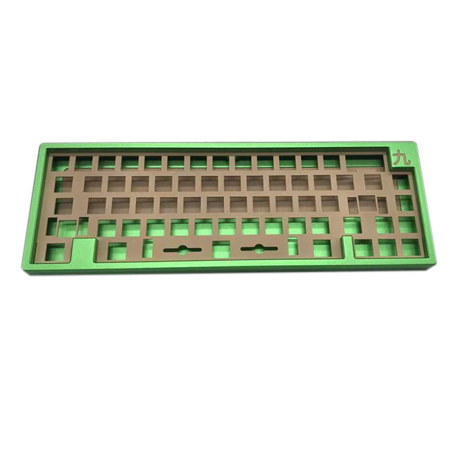 kyuu anodized alu custom color e-white alu 6061 6063 frosted polycarb keyboard case