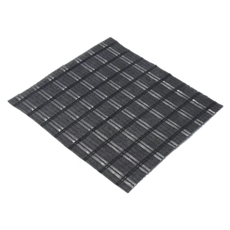 Nonwoven Geotextile Composite Fiberglass geogrid coated Bitumen 50kn