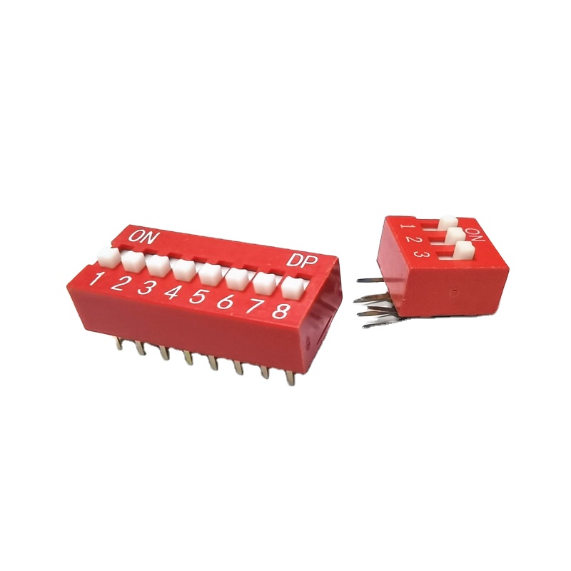 Factory Price DIP switch 3 pin 6pin 8pin 2.54mm dip micro switch flat dial Side dial