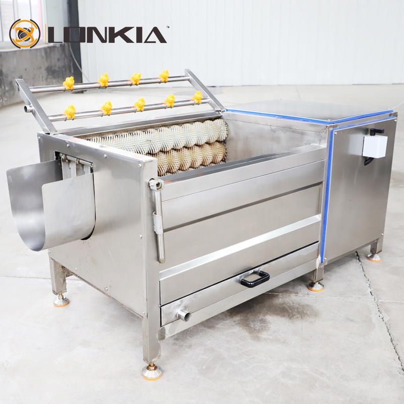 Factory Hot Sale Brush Roller Potato Peeler Machine Carrot Ginger Peeling Washing Machine