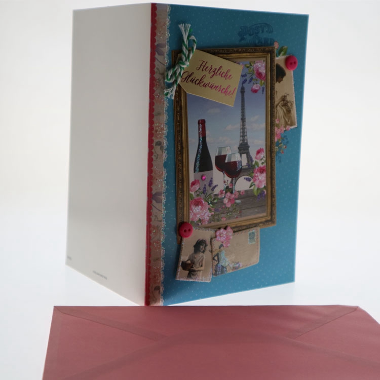 OEM Service Eco-Friendly And Body Safe Ink Material Santa Luxury 3D Cards Greeting