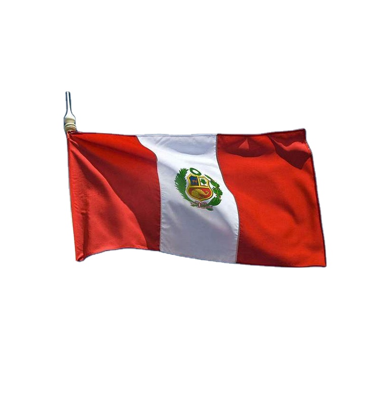 Flying Style Soccer Fans Flag Indoor Outdoor Peru Flag