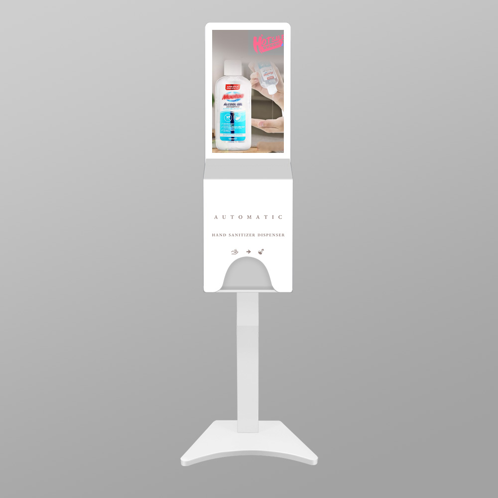 AIYOS новый дизайн 21,5 дюймовый напольный стенд Крытый автом digital signage android киоск с дезинфицирующее средство для рук киоск
