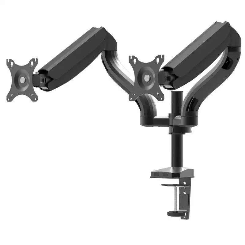 Dual LCD monitor desk mount stand