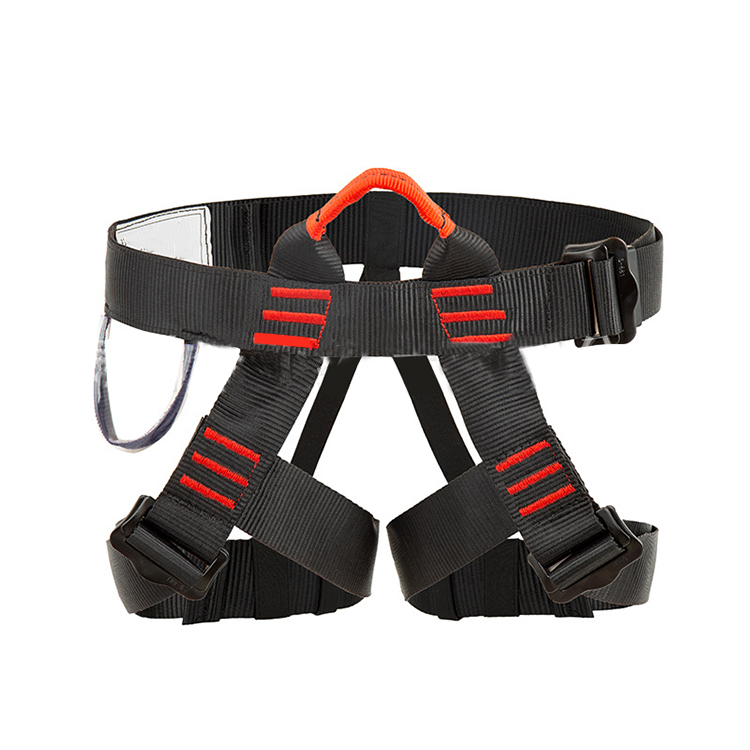 high quality rescue rock climbing strong webbing design climbing waist body safety harness belt