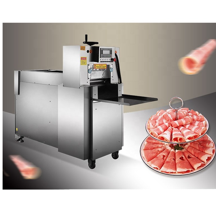 JY высокая эффективность Замороженные свинины живота мясо slicer/автоматическая баранины горячий горшок roll резка машины