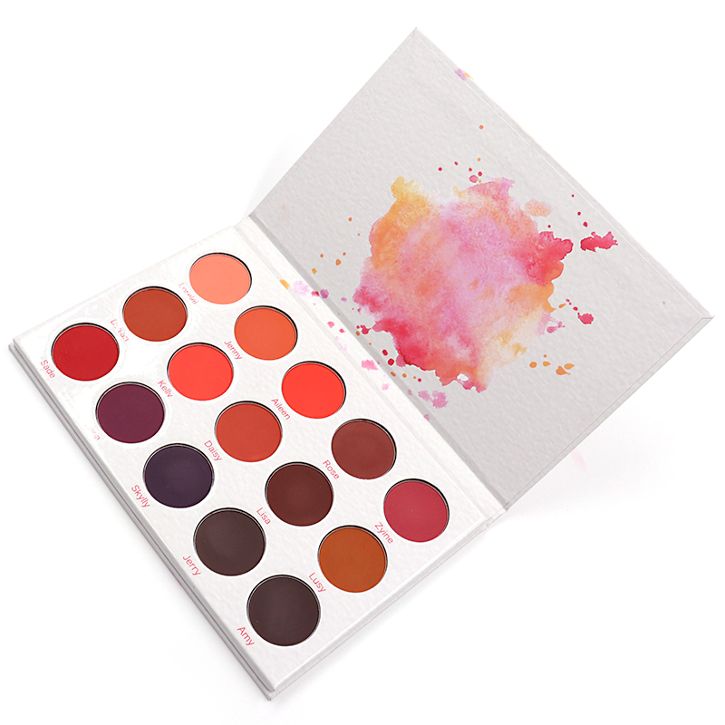 Latest 15 colors eye shadow vegan makeup private label eyeshadow palette