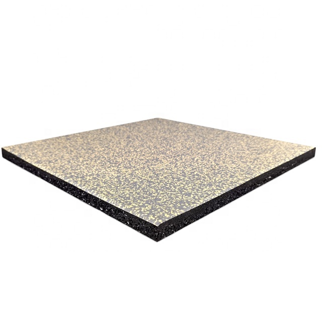 Factory Price Free sample Shock Absorption Composite Rubber Tile For Gym