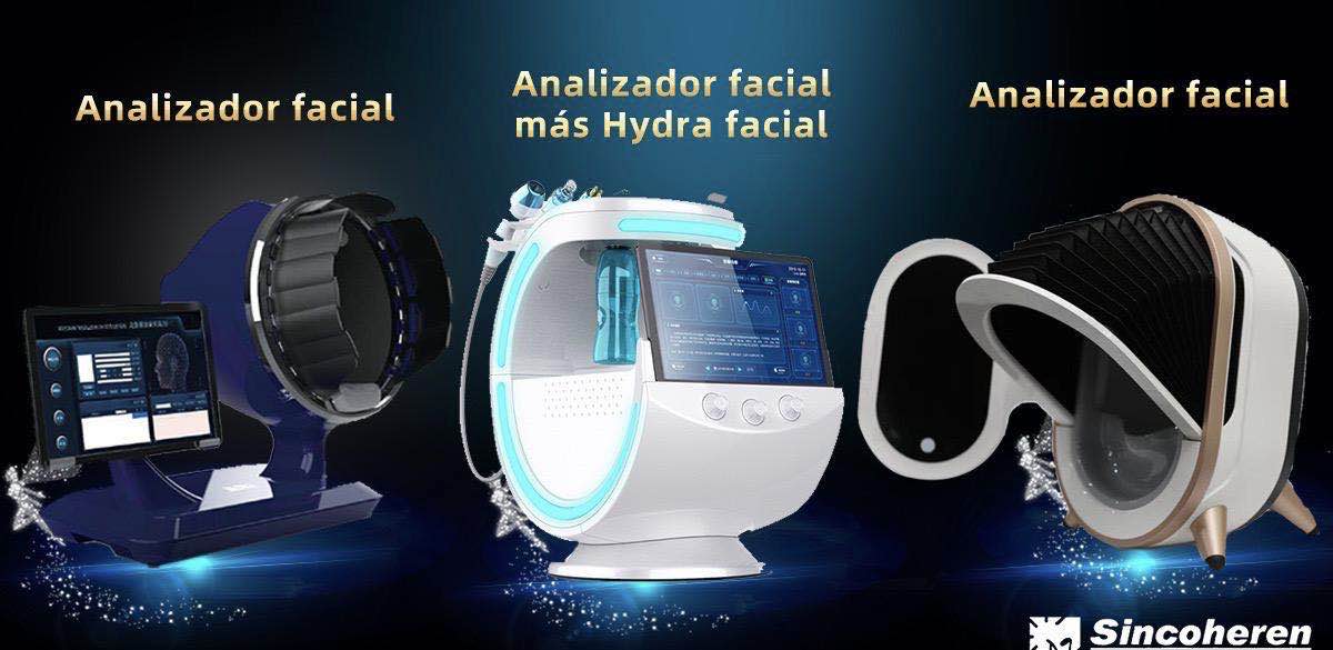 Аппарат для вакуумного гидропилинга лица и очищение кожи Smart Ice Blue 7 в 1 (RL-X12) с анализатором кожи