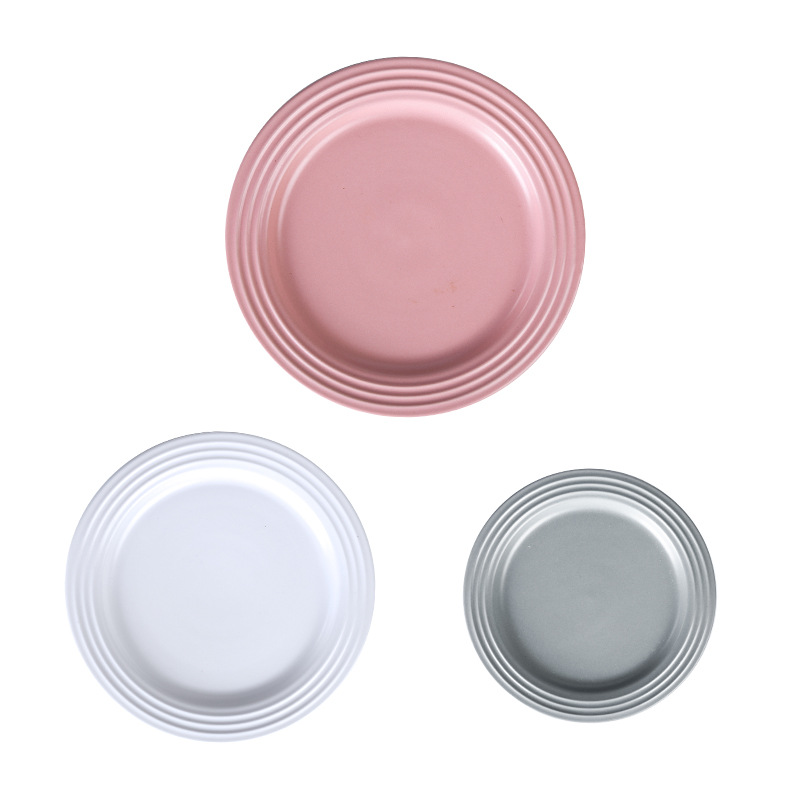 8.5-Inch Nordic Ceramic Matte Japanese Dinner Plate Western Food Flat Plate Restaurant Snake Tableware