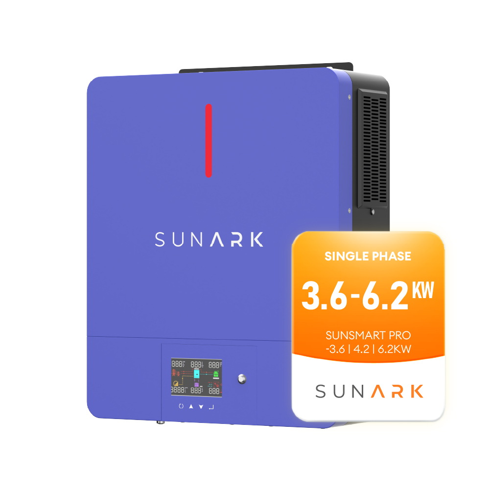 Sunark Free Shipping Hybrid Solar Inverter 4Kw 5Kw 6Kw Single Phase Pv Inverter For Solar Power