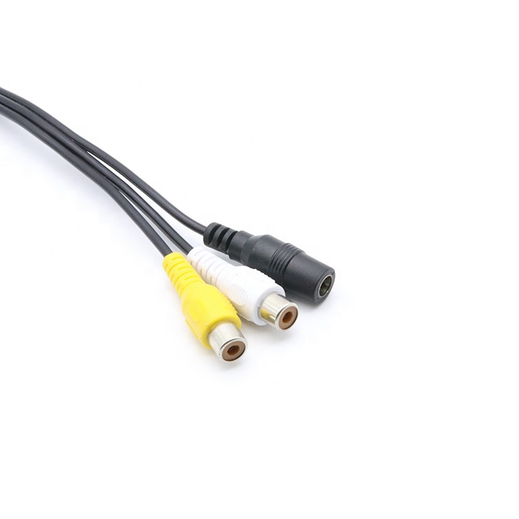 OEM ODM 4 контактный разъем авиационный кабель RCA 4 пути расширения кабель 4 pin заднего вида кабель для камеры
