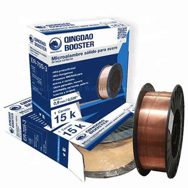Tensileweld AWS A.5.18 ER70S-6 Mig Co2 Copper Coated Welding Wire Sg2 Brass Solid Welding Wire Er70s 6