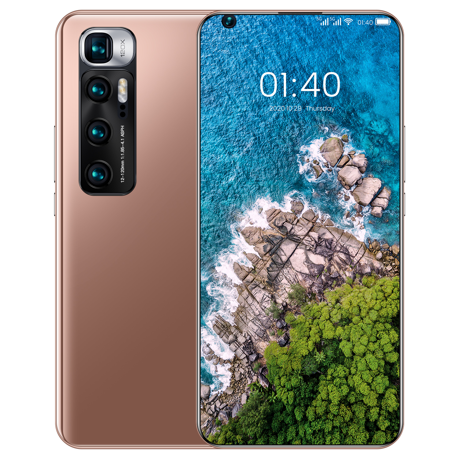 Мобильный телефон mi 10t pro 12 + 512G P40 Android 10. Смартфон 10-ядерный мобильный телефон с отпечатком пальца + идентификацией лица с красивой камерой