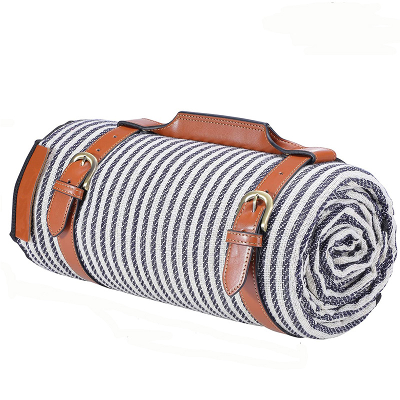 Lightweight Waterproof Foldable Picnic Blanket Beach Mat With Tote