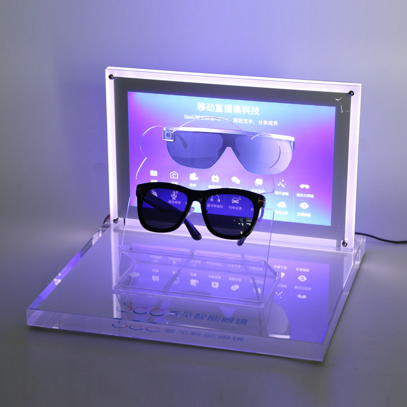 2024 New Design Customizable Acrylic Glasses Display Stand Retail Use High Quality Showcase For Counter