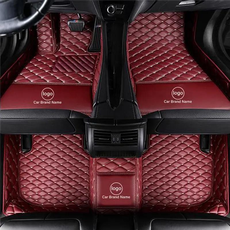 Quality Waterproof luxury leather 5d vehicle Floor Mats Car Mats car Carpet for Toyota/bmw/Audi/tesla/honda