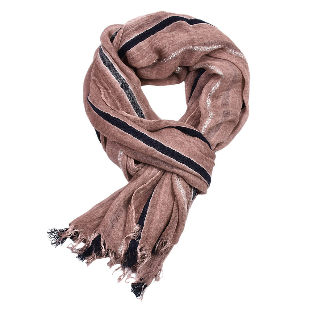 Wholesale Winter Warm Other Cotton Brown Men Women Scarf Wool Luxury Scarves Shawls
