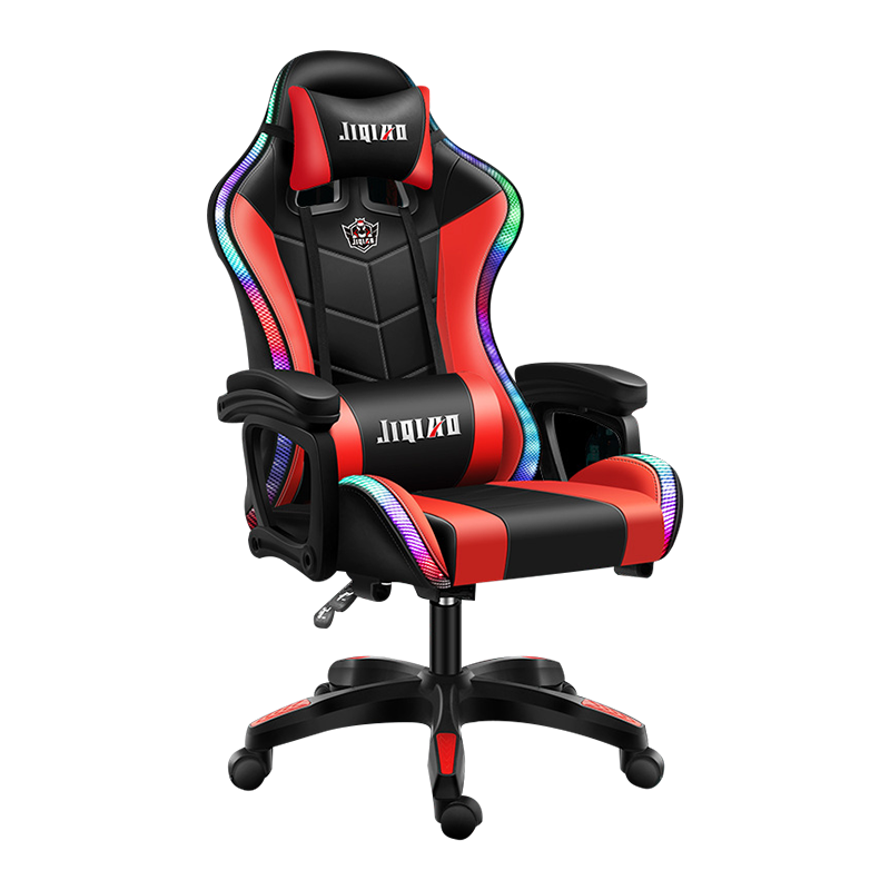 Оптовая продажа, гоночный компьютер RGB, кожаный массажный стул, компьютерный игровой стул stuhl luz, СВЕТОДИОДНЫЙ стул, офисные игровые стулья