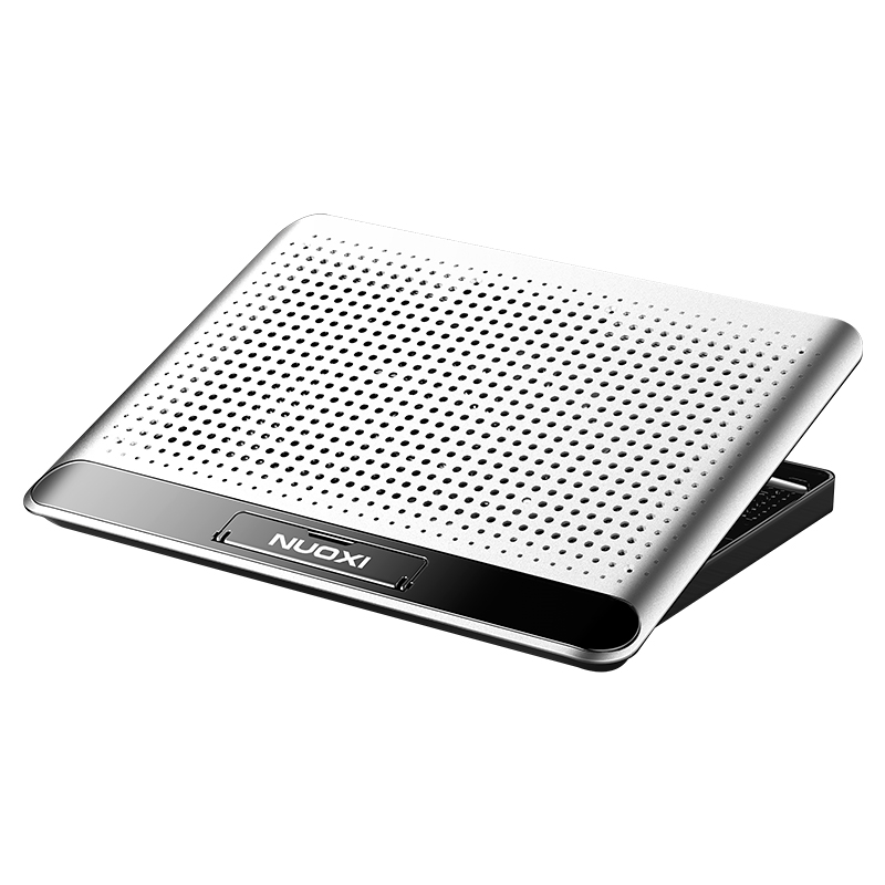 Новый большой вентилятор NUOXI с 2 Usb-портами, подставка для ноутбука, алюминиевый охлаждающий вентилятор для игровых планшетов и ноутбуков, подставка для компьютера 12 ~ 17 дюймов с воздушным охлаждением для ноутбуков