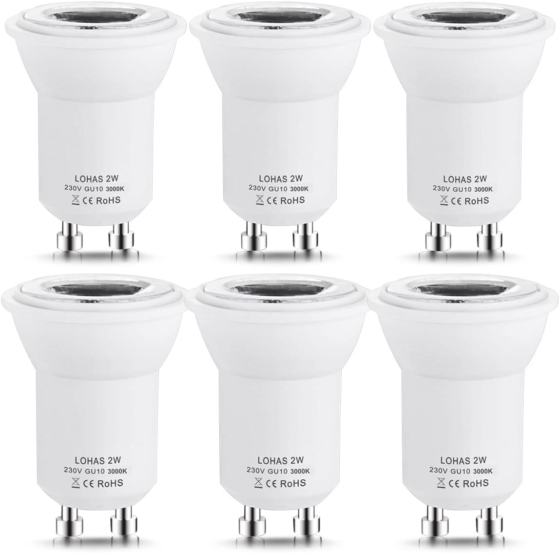 2 Вт Mini GU10 MR11 SMD LED, небольшой Точечный светильник GU10 с регулируемой яркостью, хорошо используется для внутреннего освещения