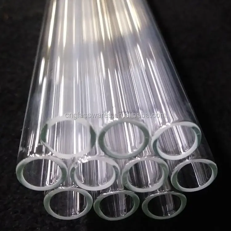 Heat Resistant Transparent Borosilicate Glass Pipe Tube